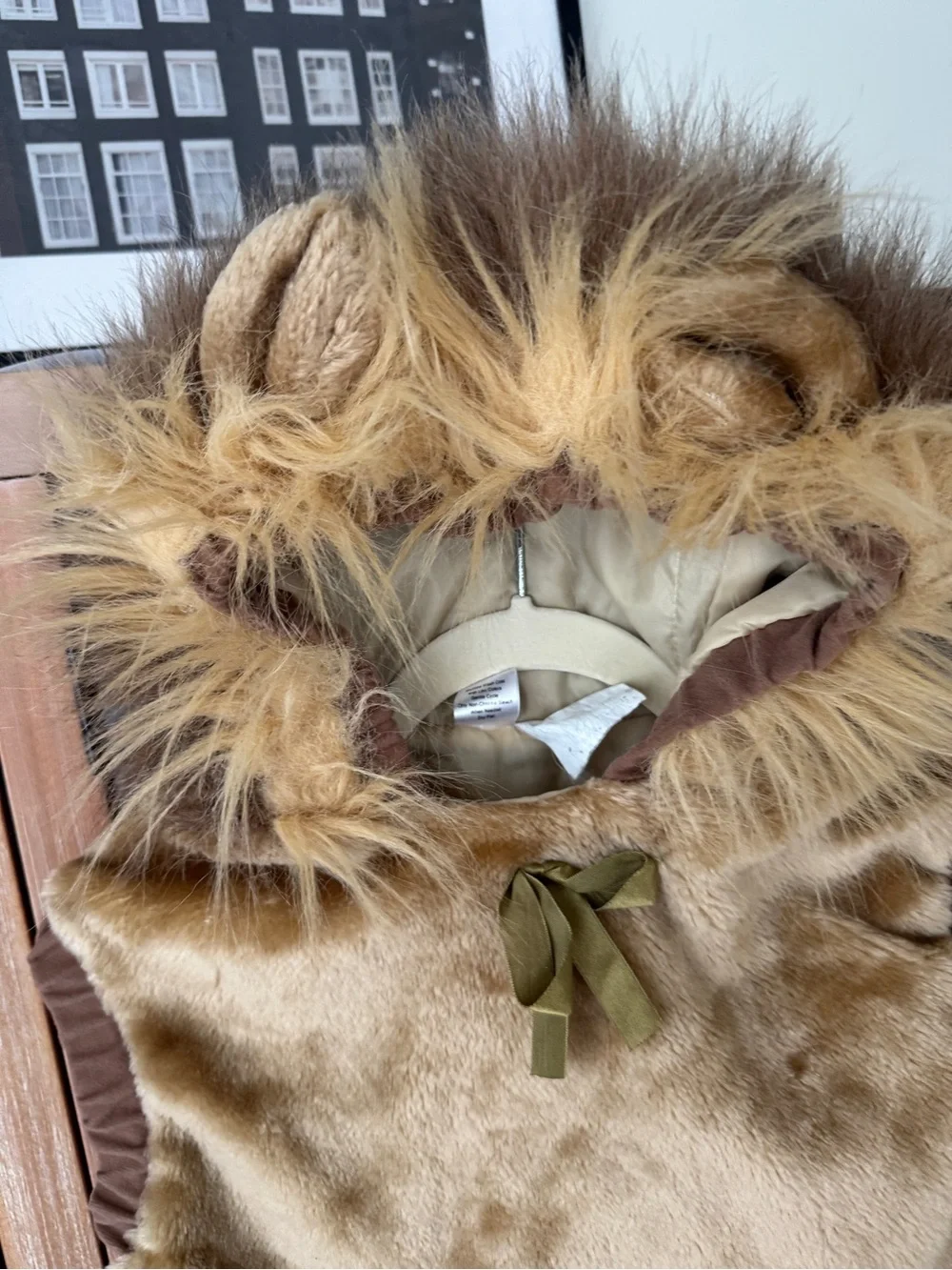 Vintage 1999 Lion costume toddler mane dress bubble halloween animal wizardof oz